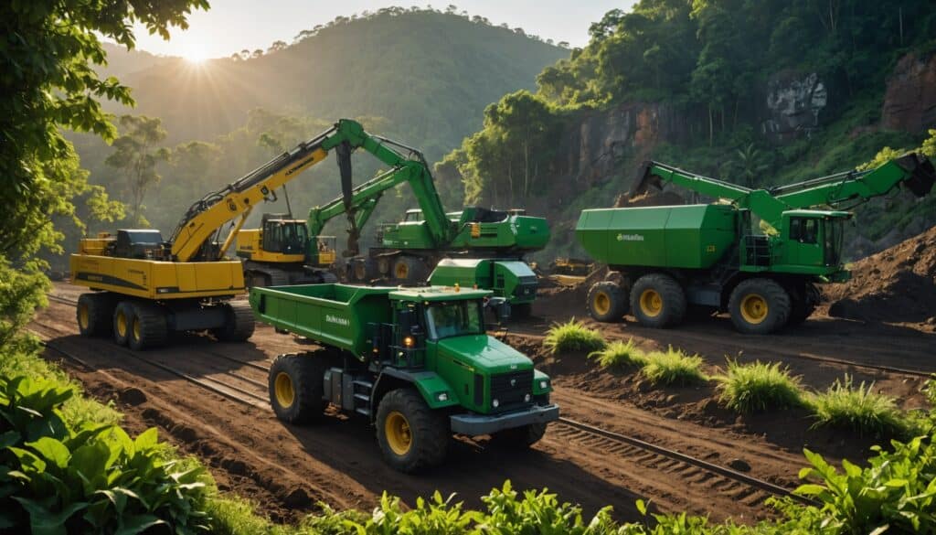 Technologies vertes améliorant l'écologie minière